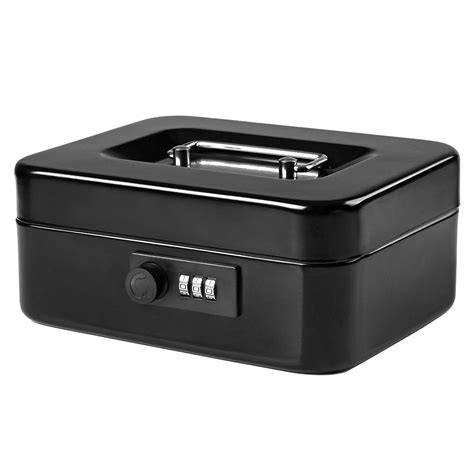 metal lock box cash|cash boxes with combination lock.